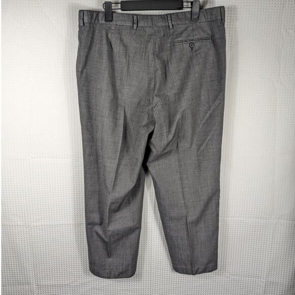 Carolina Herrera Pants 38x27 Mens Gray Wool Dress Slacks Made In Spain Flawed - Picture 3 of 6